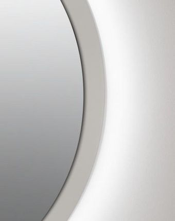 Balticadesign Lustro Cadre Okrągłe Podświetlane Led 90 Cm W Białej Ramie Ciepła Barwa Światła Baltica Design 3646