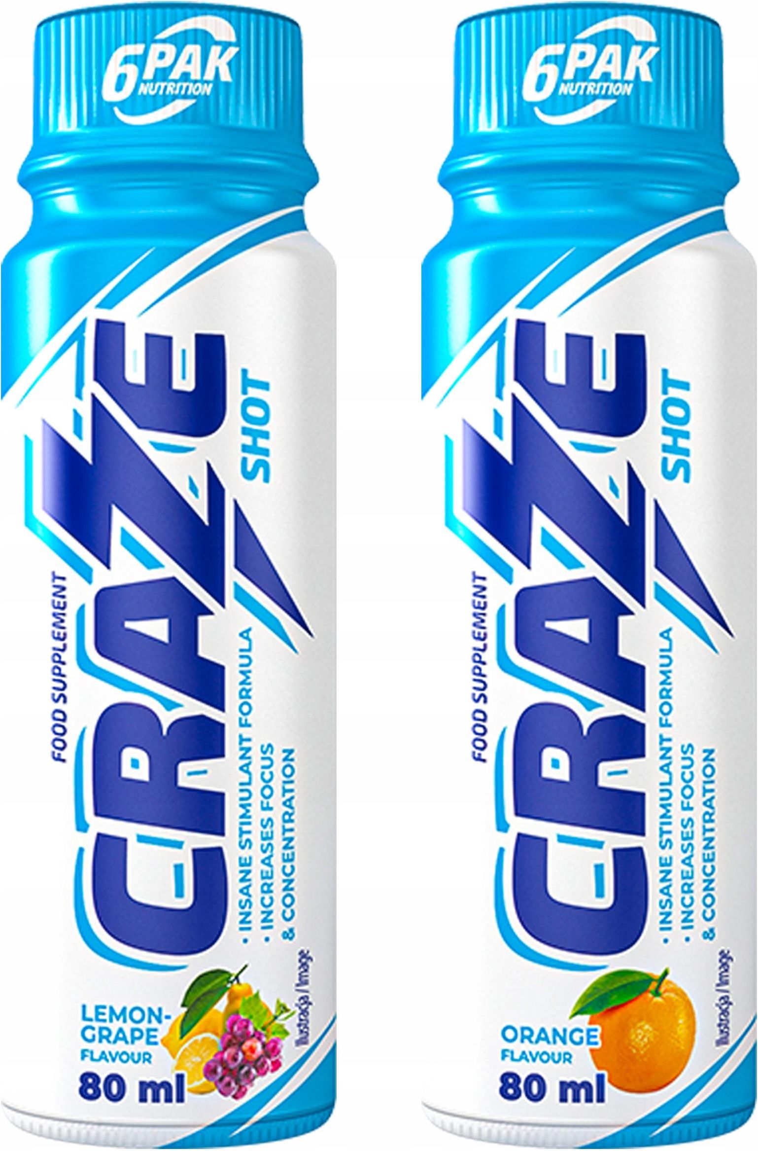 6Pak Nutrition Craze Shot 80Ml Ceny i opinie Ceneo.pl