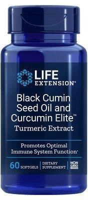 Life Extension Black Cumin Seed Oil and Curcumin Elite Turmeric Extract (czarnuszka, kurkuma) 60kaps.