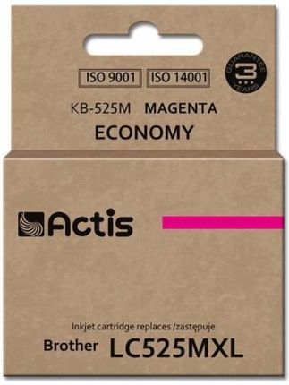ACTIS TUSZ KB-525M (ZAMIENNIK BROTHER LC525M; STANDARD; 15 ML; CZERWONY) (2_54595)
