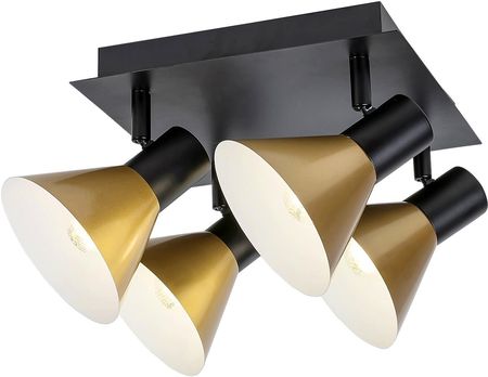 RABALUX - LAMPA SUFITOWA ALVARO 4XE14 - CZARNY/ZŁOTY - 3159  3159 - zdjęcie 3