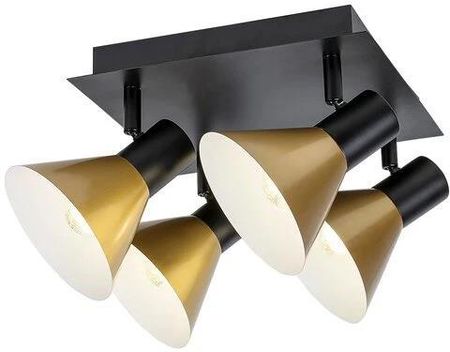 RABALUX - LAMPA SUFITOWA ALVARO 4XE14 - CZARNY/ZŁOTY - 3159  3159