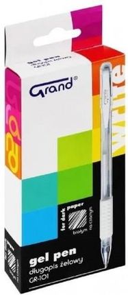 Grand Długopis Żelowy Gr-101 0.5Mm Biały 12Szt