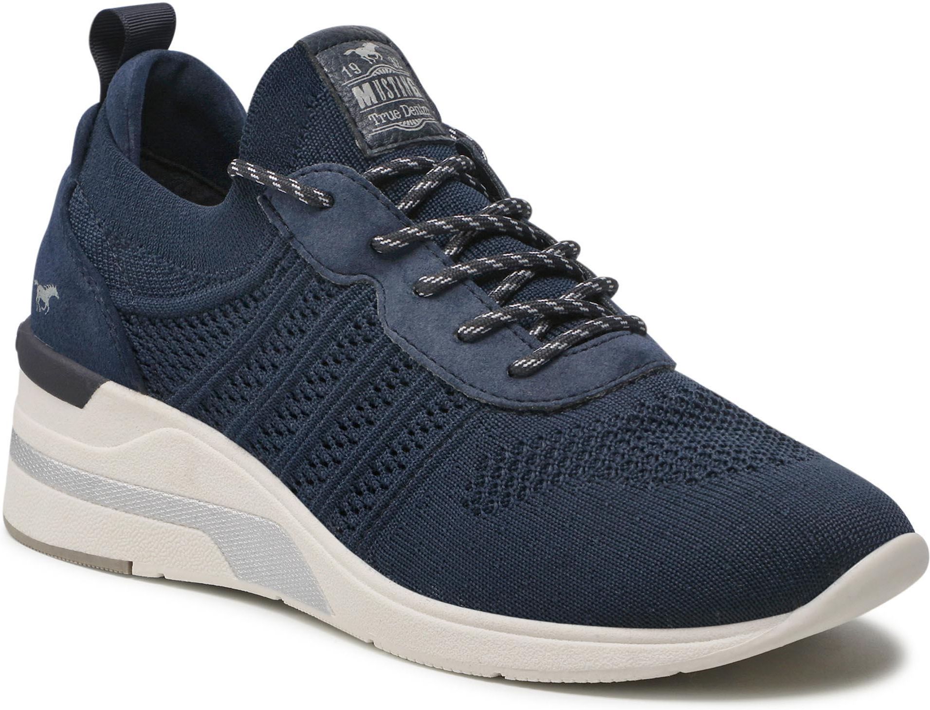 Scarpe Da Ginnastica Donna Mustang 1353-301-820 - Sneaker Moda Con Puntale Forato E Suola Flessibile