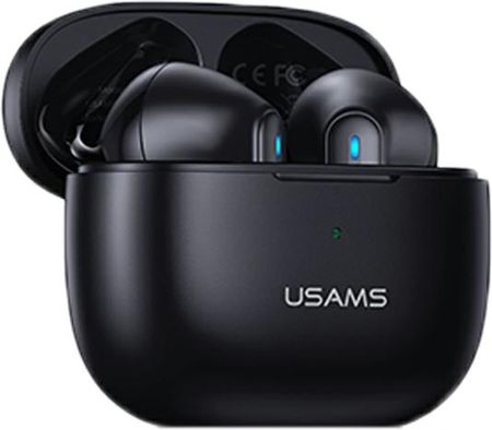 Usams Bluetooth 5.2 TWS NX10 Series Dual mic bezprzewodowe czarny/black BHUNX01