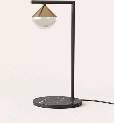 Aromas Lampa stołowa Nino czarno-złota wys. 42,2 cm (S1275)