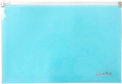 Zdjęcie Teczka kopertowa koperta na suwak A5 PP pastel - Dębica