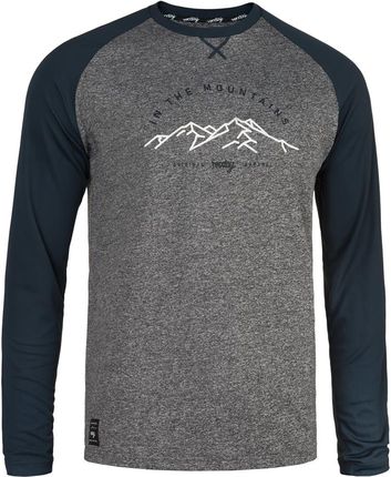 Rocday Koszulka Z Długim Rękawem Mount Szary Granatowy