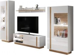 Zdjęcie Laski_Meble Meblościanka (B+C+G+J) Arco Biały Połysk / Dąb Grandson5027 - Piaseczno