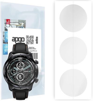 Apgo 3X Folia Hydrożelowa Do Mobvoi Ticwatch Pro 3 Smartwatch Hydrogel Protection Ochrona Na Ekran Smartwatcha (STPUAPGO007422BBS)