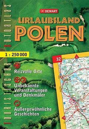 POLSKA NIEzWYKłA - turystyczny atlas samochodowy wersja niemiecka (1:250 000)