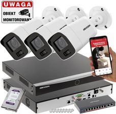 HIKVISION MONITORING ACUSENSE 3 KAMERY IP 8MPX DS-2CD2087G2-LU(2.8MM) COLORVU MIKROFON MICROSD
