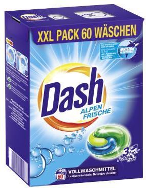 DASH Alpen Frische Heavy-Duty 3in1 kapsułki do prania 60szt.