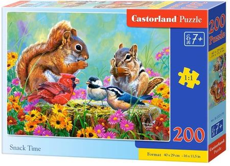 Castorland Puzzle 200El. Snack Time Czas Na Przekąskę