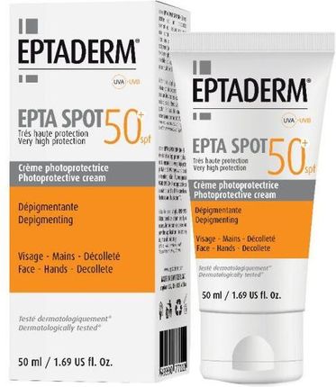 Eptaderm Krem Przeciwsłoneczny Do Twarzy, Rąk I Dekoltu - Epta Spot Spf 50+ 50 Ml