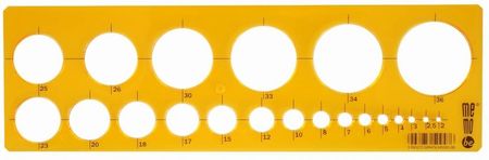 Szablon Do Kreślenia Okręgów Memobe Bypratel 2 36Mm Ms101 00
