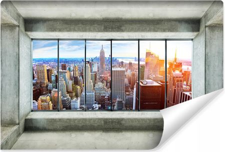 Muralo Fototapeta Panorama Nowego Jorku Beton 3D 270x180