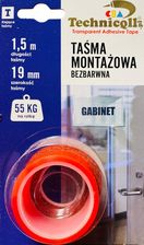 Zdjęcie Technicqll Taśma Montażowa Bezbarwna T-680 1,5Mx19mm - Miechów