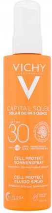 Vichy Capital Soleil Cell Protect Water Fluid Spray Spf30 Preparat Do Opalania Ciała 200 Ml