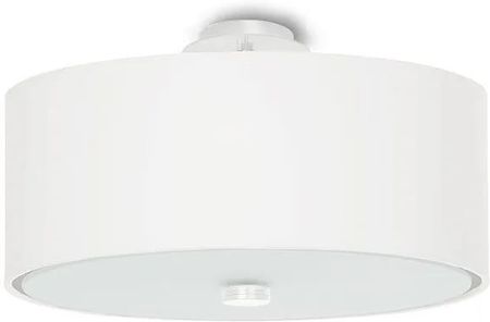 Lumes Biały minimalistyczny okrągły plafon 30 cm - EX661-Skalo