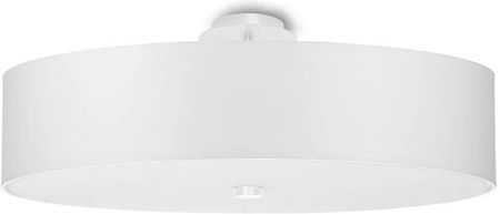 Lumes Biały minimalistyczny plafon z abażurem 50 cm - EX662-Skalo