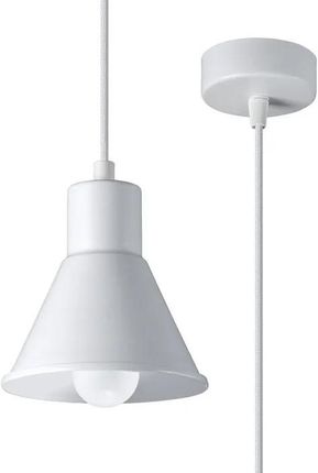 Lumes Biała industrialna lampa wisząca - S166-Melvi