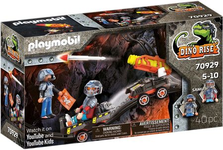 Playmobil Dino Mine Wózek Z Rakietą 70929