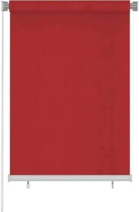 vidaXL Roleta Zewnętrzna, 100X140 Cm, Czerwona, Hdpe 13452-312889