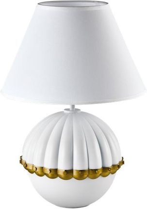 Cosmolight Lampa Stołowa Pralines E27 Biały Mosiądz Biały T01268Wh T01268Wh