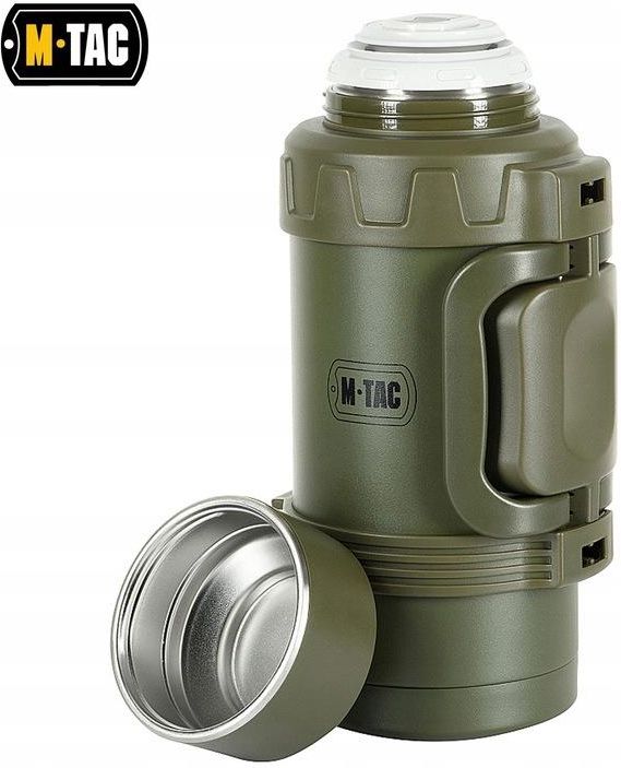 Trinkflasche Edelstahl M-Tac Reise-Thermoskanne 1600 Ml – Isoliert, Leicht & Praktisch Für Unterwegs M-Tac Reise Thermoskanne Leicht Für Camping Und Picknick