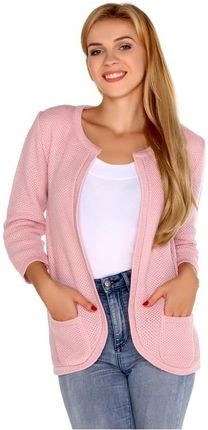 Merribel Różowy sweter o kroju marynarki HETIENA