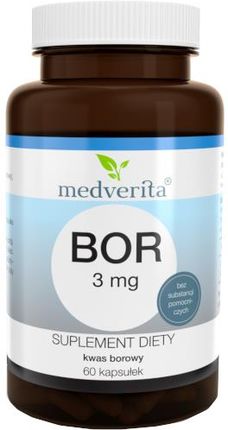 MEDVERITA Bor 3 mg Kwas Borowy 60 kaps