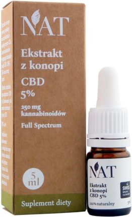 Natmedical Nat Olej Cbd - Ekstrakt Z Konopi 5%, 5ml