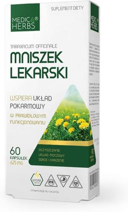 MEDICA HERBS Mniszek Lekarski (Oczyszczanie organizmu) 60 Kapsułek