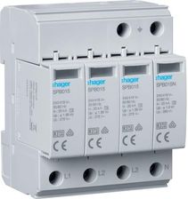 Zdjęcie Hager Spd T2 4P 3+1 Tn-S/Tt In=20kA Up≤1,35Kv Uc=275V SPB413 - Lubartów