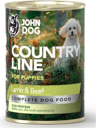 John Dog Country Line Puppies Lamb&Beef 400G