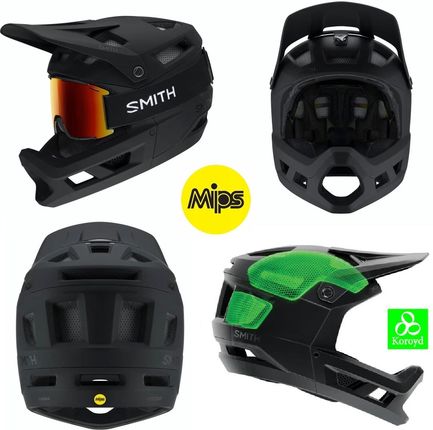 Smith Mainline Fullface Dh Black Koroyd Mips