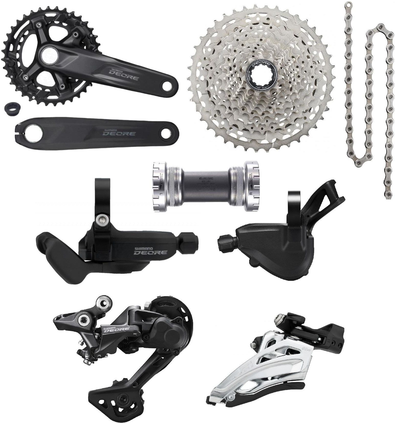 Shimano Zestaw Napęd Deore 2X 11Rz M5100 Przerzutki Kaseta