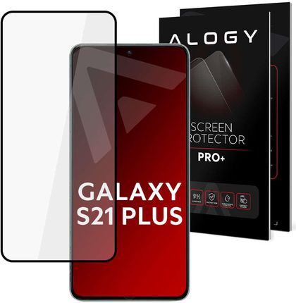 Alogy Szkło Hartowane Do Etui Full Glue Case Friendly Do Samsung Galaxy S21 Plus Czarne