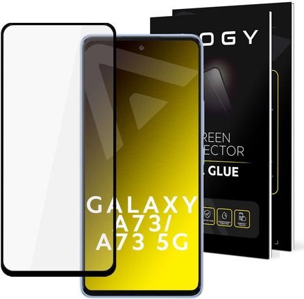 Alogy Szkło Hartowane Do Etui Full Glue Case Friendly Do Samsung Galaxy A73 A73 5G Czarne