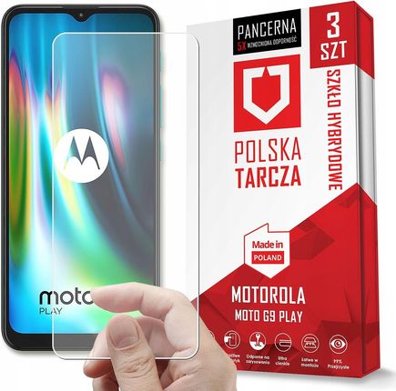 3PACK Niepękające Szkło Do Motorola Moto G9 Play