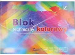 Zdjęcie Kreska Blok Techniczny A4 Vincent Kolorowy 210G - Malbork