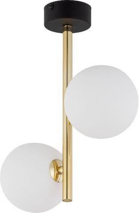 Tk Lighting Estera Gold 2x6W Lampa sufitowa złoty biały czarny (4547)