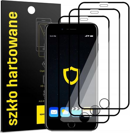 Spacecase 3X Pełne Szkło Hartowane Do Iphone 6+ 6S+ Plus