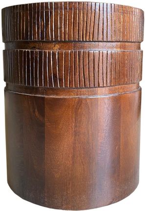 Cudnemeble Mały Stolik Okrągły Drewniany Z Mango Brąz 3780