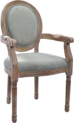 Dkd Home Decor Krzesło Szary Drewno Poliester (55X46X95 Cm) 408938