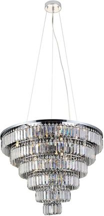 Azzardo Luksusowa ogromna lampa wisząca ze szklanymi kryształami, 12 źródeł światła  Salerno XL  (AZ2927)