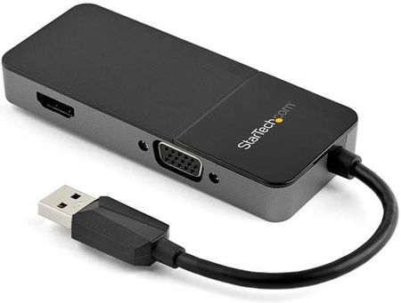 STARTECH ADAPTER USB NA VGA/HDMI USB32HDVGA 4K ULTRA HD CZARNY (S55058855)