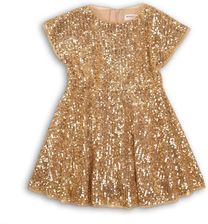 Sukienka dziecięca cekinowa- złota - Sukienki dziecięce
