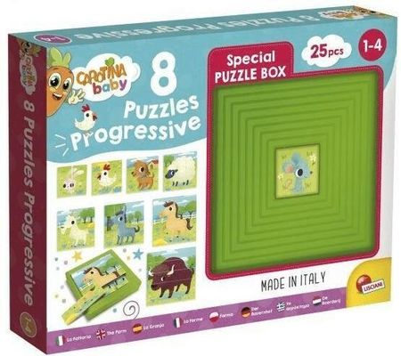 Lisciani Giochi Puzzle Progresywne Carotina Baby Farma 25L.